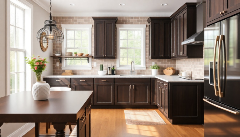 9+ Must-See Paint Colors That Make Dark Wood Cabinets Pop