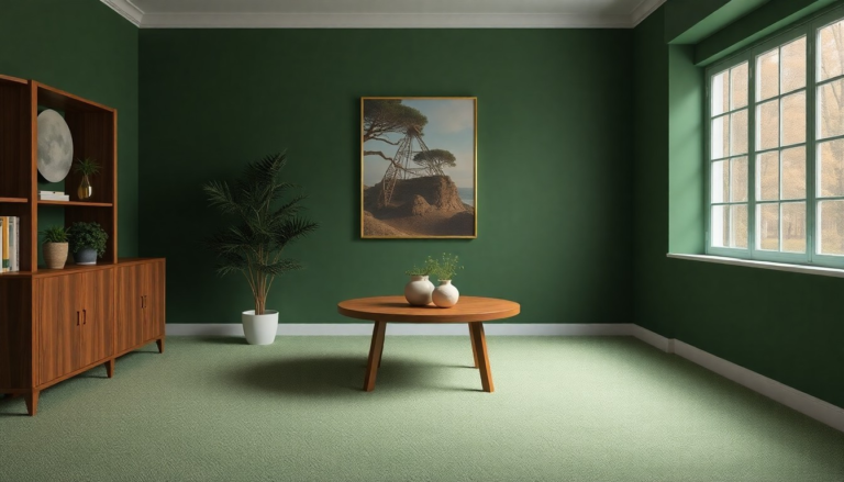 Tonal Treasures: 13 Carpet Shades That Sync With Forest Green Walls
