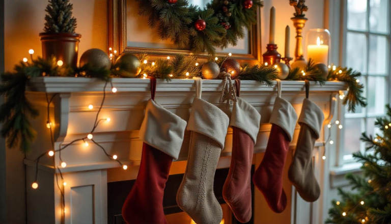 19+ Classy Christmas Mantle Decor Ideas – Rustic, Simple & Elegant