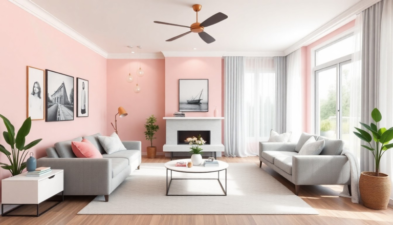 15+ Cozy Pink And Gray Living Room Ideas For A Warm Space