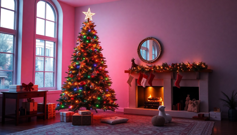 22 Christmas Tree Ideas with Colorful Lights – Make Your Holiday Shine