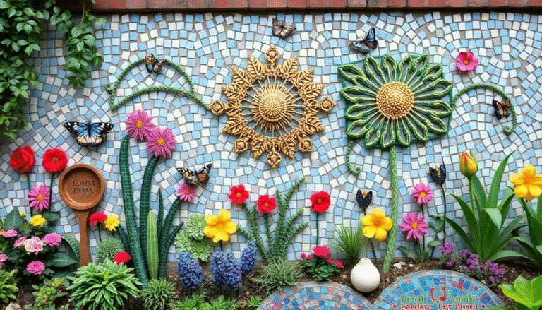 23 Mosaic Garden Art Ideas